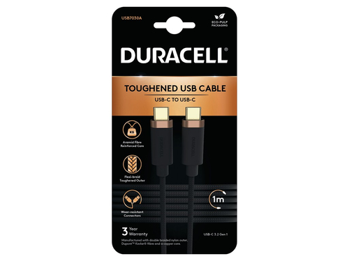 Duracell 1M USB-C-USB-C 3.2 Gen1 Braided – Duracell
