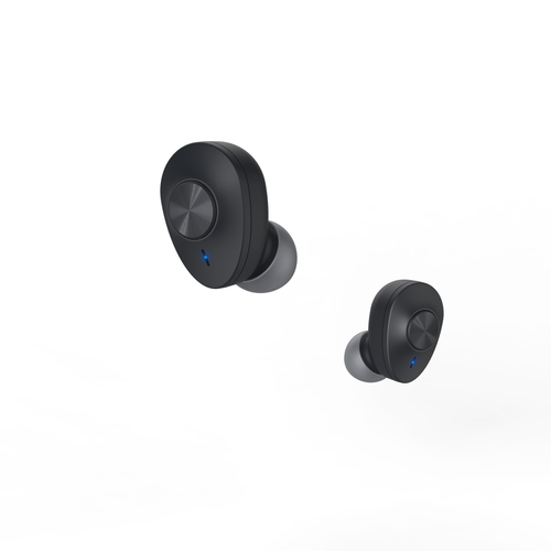 Hama Freedom Buddy Bluetooth Earbuds with Mic, Bass Boost, True Wireless, Touch Control, Voice Control, Charging Case, Black – Hama