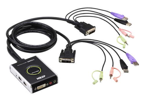 2-Port USB 2.0 DVI KVM Switch – ATEN