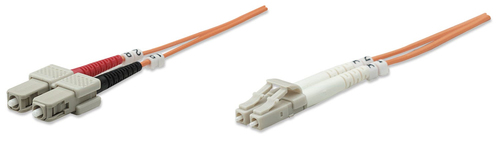 FIBER OPTIC PATCH CABLE MULTI- MODE LC/SC 62.5/125 OM1 5M ORANG – INTELLINET