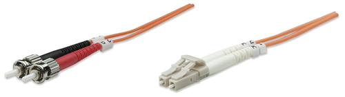 FIBER OPTIC PATCH CABLE MULTI- MODE LC/ST 62.5/125 OM1 1M ORANG – INTELLINET