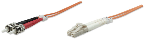 FIBER OPTIC PATCH CABLE MULTI- MODE LC/ST 62.5/125 OM1 3M ORANG – INTELLINET