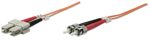 FIBER OPTIC PATCH CABLE MULTI- MODE ST/SC 62.5/125 OM1 1M ORANG – INTELLINET