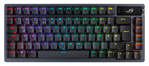 Asus ROG AZOTH Compact 75% Mechanical RGB Gaming Keyboard Wireless/Btooth/USB Hot-Swap ROG NX Red Switches OLED Display Control Knob Mac Support – ASUSTeK COMPUTER