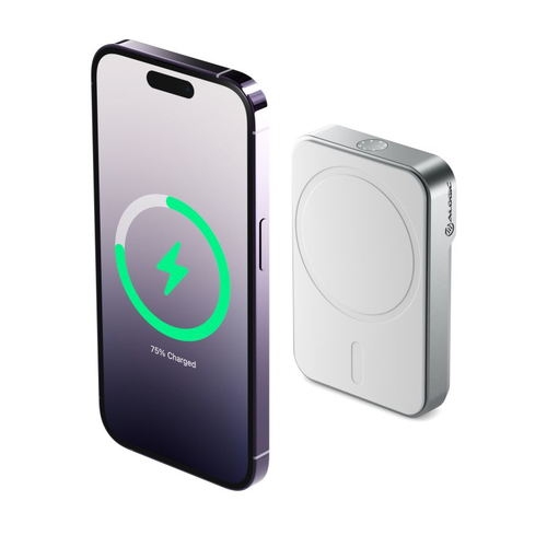 POWERBANK WITH MAGSAFE 5000MAH- WHITE – ALOGIC