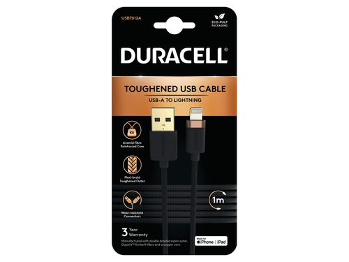 Duracell 1M USB-A to Lightning Braided – Duracell