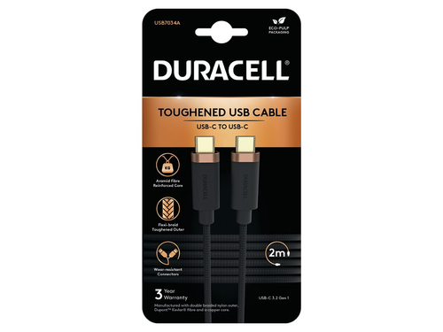 Duracell 2M USB-C-USB-C 3.2 Gen1 Braided – Duracell