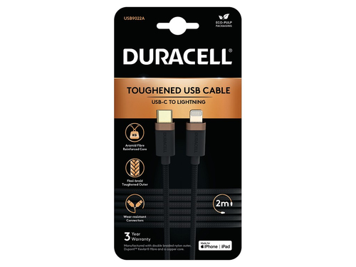 Duracell 2M USB-C to Lightning Braided – Duracell