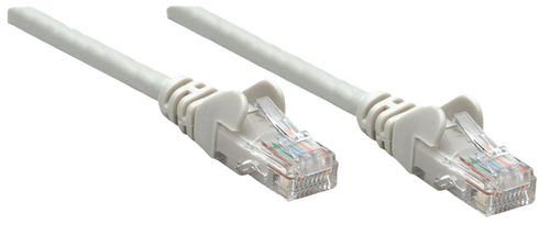 NETWORK CABLE CAT6 CCA 10M GREY U/UTP SNAGLESS/BOOTED – INTELLINET