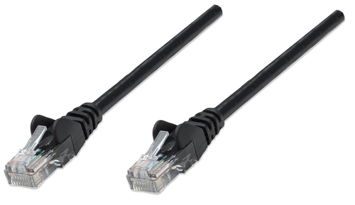 NETWORK CABLE CAT5E CCA 20M BLACK U/UTP SNAGLESS/BOOTED – INTELLINET