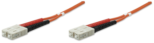 FIBER OPTIC PATCH CABLE MULTI- MODE SC/SC 50/125 OM2 5M ORANGE – INTELLINET