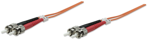 FIBER OPTIC PATCH CABLE MULTI- MODE ST/ST 50/125 OM2 2M ORANGE – INTELLINET