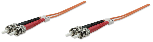 FIBER OPTIC PATCH CABLE MULTI- MODE ST/ST 50/125 OM2 3M ORANGE – INTELLINET