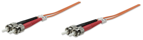 FIBER OPTIC PATCH CABLE MULTI- MODE ST/ST 50/125 OM2 5M ORANGE – INTELLINET