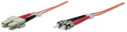 FIBER OPTIC PATCH CABLE MULTI- MODE ST/SC 50/125 OM2 2M ORANGE – INTELLINET