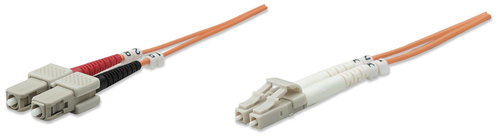 FIBER OPTIC PATCH CABLE MULTI- MODE LC/SC 62.5/125 OM1 1M ORANG – INTELLINET