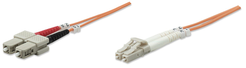 FIBER OPTIC PATCH CABLE MULTI- MODE LC/SC 62.5/125 OM1 3M ORANG – INTELLINET