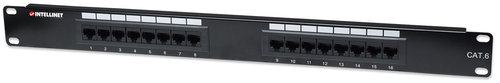 CAT6 PATCH PANEL 16-PORT UTP- 1U UNSHIELDED – INTELLINET
