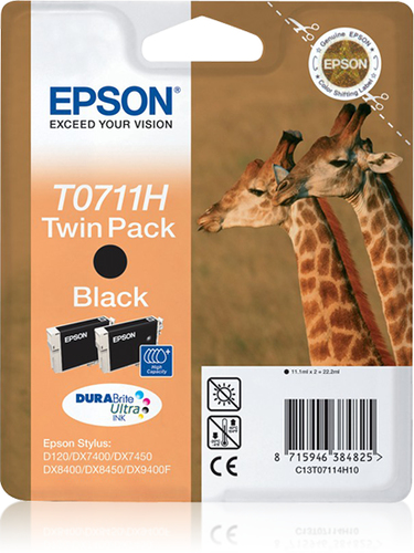 BLACK TWIN PACK INKS T071 D120/DX7400/DX7450/DX8400/DX8450 – Epson