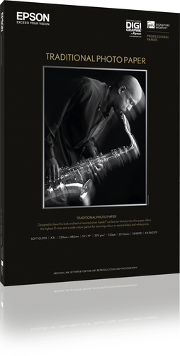 TRADITIONAL PHOTO PAPER A2 25SHEET – Epson