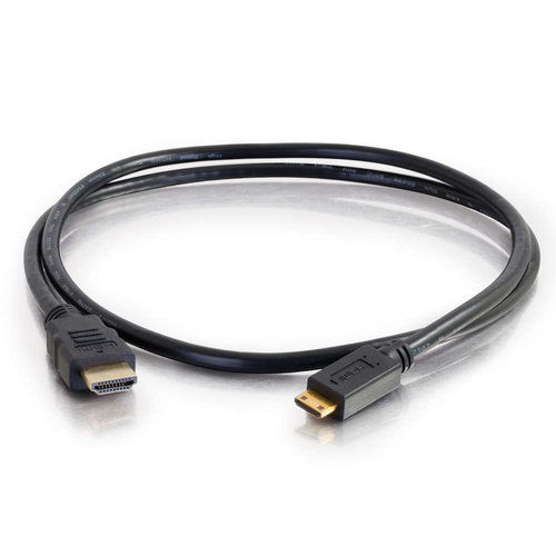 2m High Speed HDMI(R) to HDMI Mini Cable with EthernetConnect a mobile device to a display and support the latest HDMI features including Ultra HD- 4k at 50/60 (2160p)- up to 32 audio channels and wide angle theatrical 21:9 video aspect ratio – Legrand