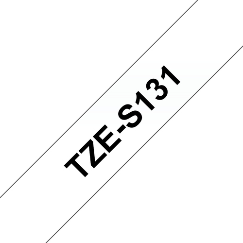 TZE-S131 LAMINATED TAPE M 8M 8M BLACK ON CLEAR EXTRA-STRONG – Brother