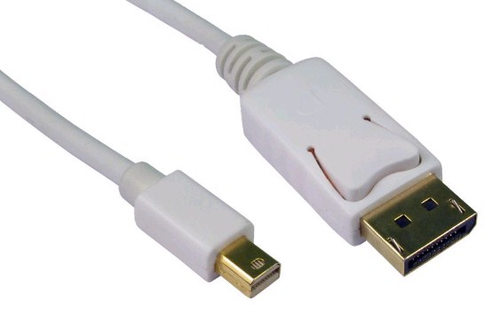 2M D-PORT M-MINI D-PORT M-WHITE+GOLD – Cables Direct
