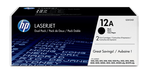 TONER CARTRIDGE 12A BLACK DUAL PACK – HP Inc