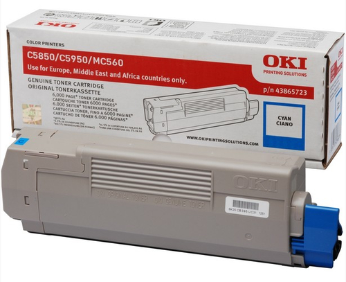 Cyan Toner 6K for C5850 and C5950 – OKI