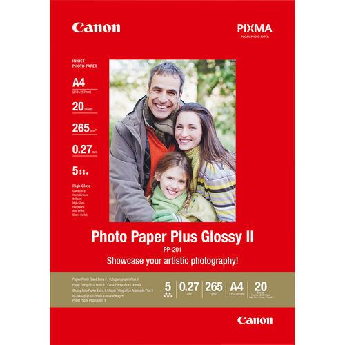 BJ MEDIA PH PAPER PP-201 GLOSSY A4 20SHTS – Canon