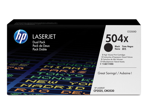 TONER CARTRIDGE 504X BLACK DUAL PACK – HP Inc