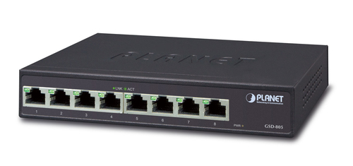 8-Port 1000Base-T Desktop – Planet