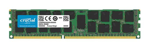 16GB Crucial DDR3L PC3-12800 1600MHz CL11 DR x4 1.35V RDIMM – Micron