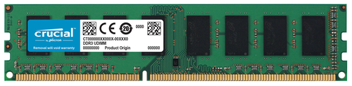 8GB Crucial DDR3L PC3-12800 1600MHz CL11 NON-ECC 1.35V UDIMM – Micron