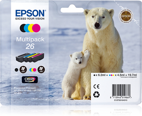 CLARIA PREMIUM INK MULTIPACK 4-COLOURS 26 – Epson