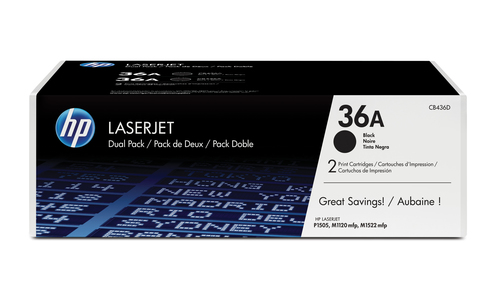 TONER CARTRIDGE 36A BLACK DUAL PACK – HP Inc