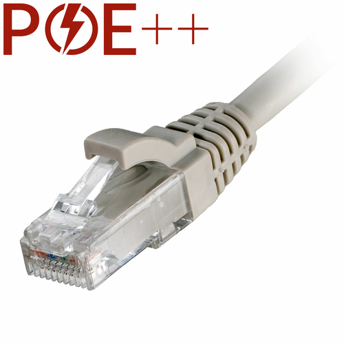 0.5m Cat6 RJ45 Grey U/UTP LSOH 24AWG Snagless Booted Patch Lead – Cablenet