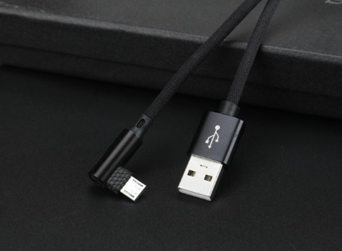 JLC USB (Male) to Type C (Male) 90-degree Cable – 1.2M – Black – JLC