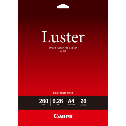 LU-101 A4 20 SHEETS LUSTER PAPER – Canon