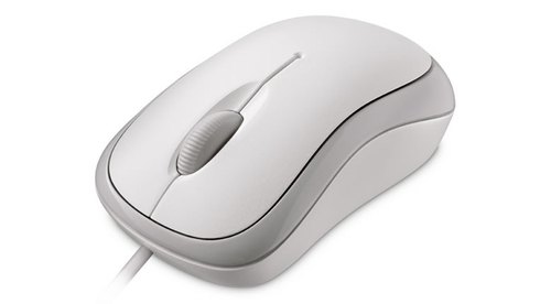 Basic Optical Mouse for Business - White - Wired USB – Microsoft