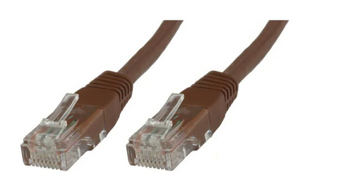 U/UTP CAT5e 0.5M Brown PVC – MicroConnect