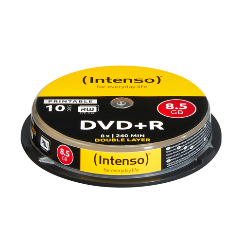 1x10 DVD+R 8,5GB – intenso