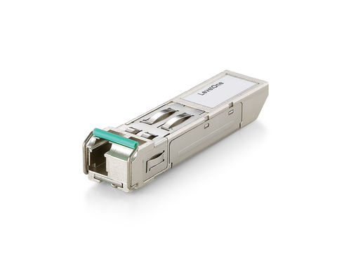 LevelOne 155 Mbs BIDI- (SM 20km 1550/1310)-Simplex LC- 1550nm FP LD-Data Rate: 125~155Mbps- NRZ-Single +3.3V Power Supply-RoHS Compliant and Lead-free-AC/AC Differential Electrical Interface-Compliant with Multi-Source Agreement(MSA)-Compliant with SFF-84 – Digital Data Communications