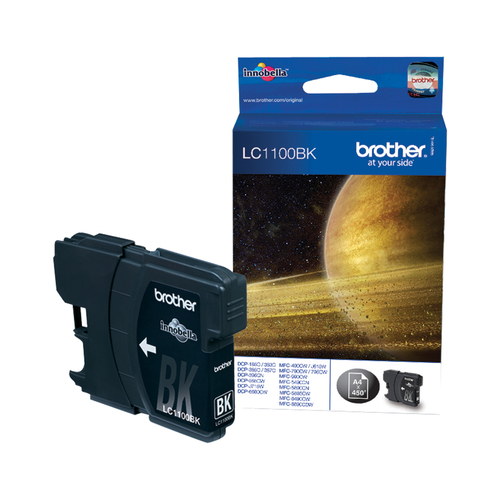 LC-1100BK INK CARTRIDGE BLACK F/ MFC-6490CW 450 PGS – Brother