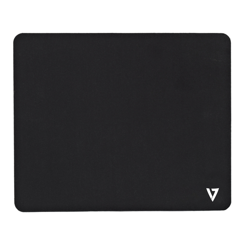 MOUSE PAD BLACK RUBBER TEXTIL 230X200X6MM – V7