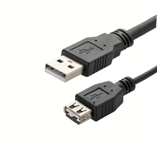 1.5M BLACK USB 2.0 EXTENSION CABLE A TO A - M/F – Group Gear