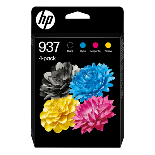 937 CMYK 4-Pack Original Ink Cartridge – HP Inc