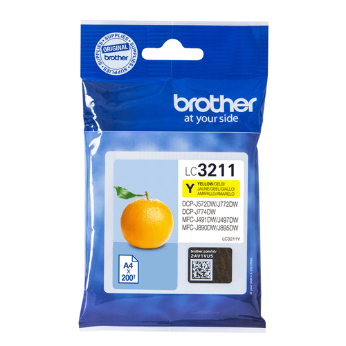 LC3211Y STANDARD YELLOW K CARTRIDGE – Brother