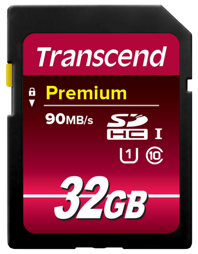 Transcend SDHC Class 10 UHS-I (Premium) - Flashgeheugenkaart - 32 GB - UHS Class 1 / Class10 - SDHC UHS-I – Transcend Information UK LTD