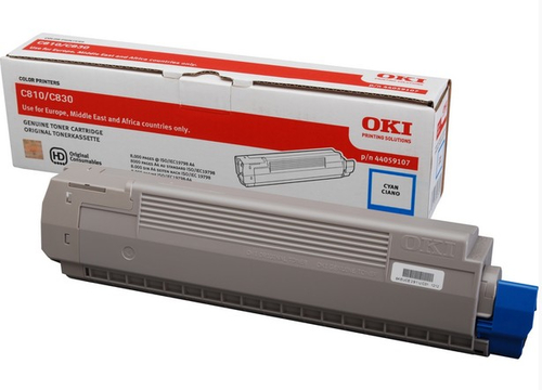 Cyan Toner 8K for C810/830 – OKI
